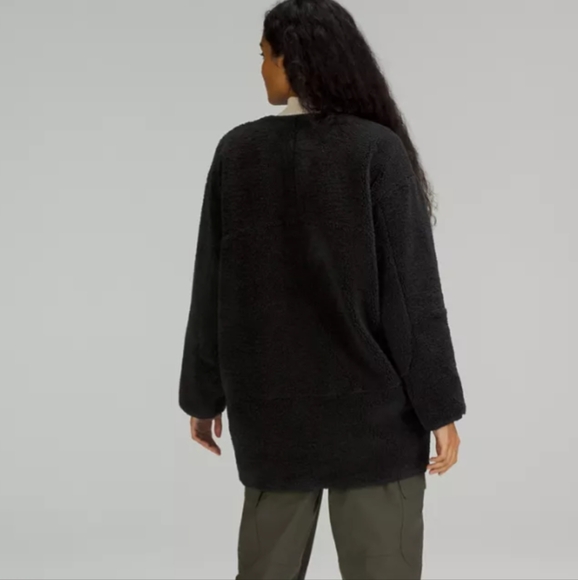 Lululemon collarless textured fleece full zip size 14 EUC - Picture 2 of 9